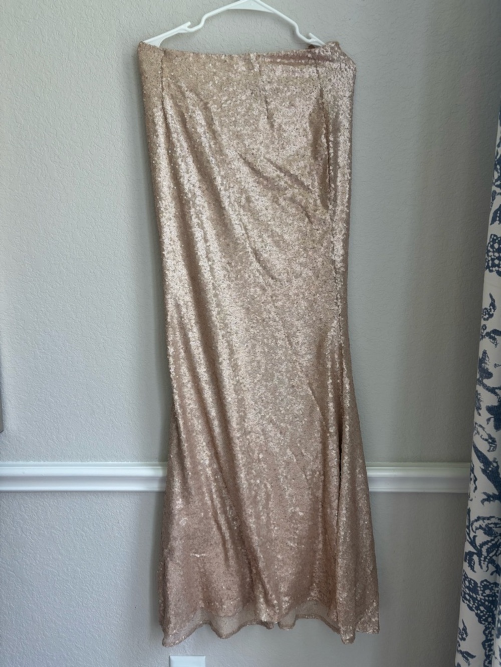 Sequin Champagne Maxi Skirt